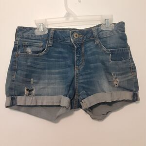 Arizona Jean Co. Adult Womens 5 Distressed Denim Casual Jean Shorts